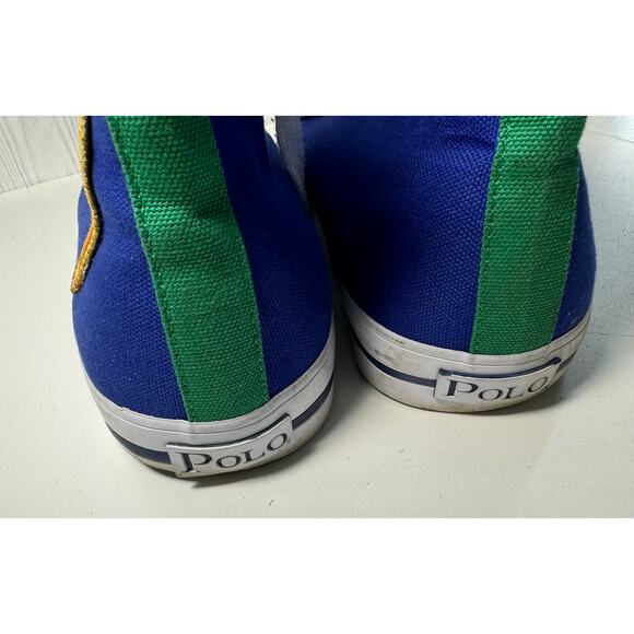 Ralph Lauren Polo 67 Italy Rudy Blue High Top  Men Size 11D Sneakers (READ) - Picture 6 of 11